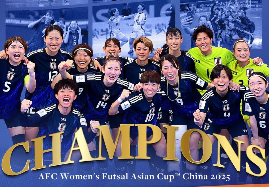 The Japanese women's futsal team won the 2025 Asian Championship. Photo: Japan Federation of Labor
