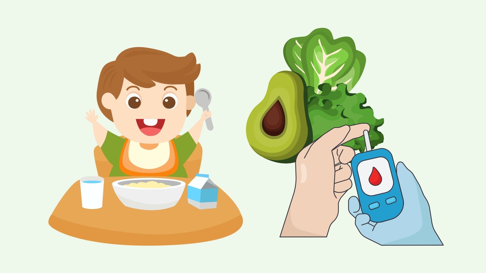 Consejos para evitar la hiperglucemia en los niños. Grafico: Linh Dan