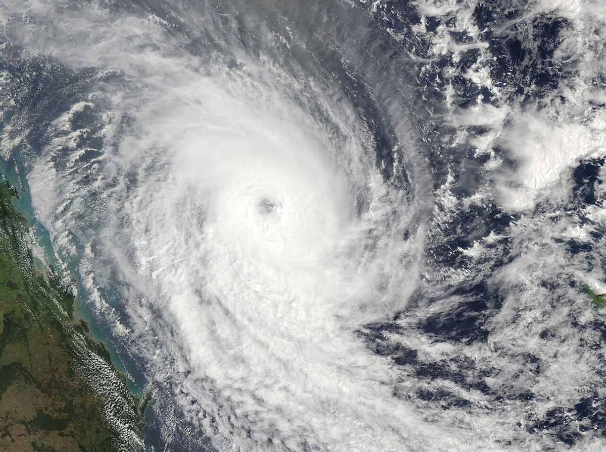 La temporada de tormenta 2025 en el hemisferio norte sigue siendo tranquila, mientras que en el hemisferio sur, el tifon Alfred aparecio cerca de Australia a fines de febrero de 2025. Foto: NASA