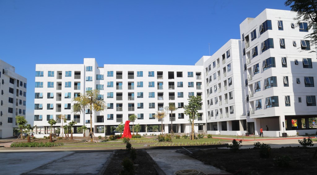 Una zona de vivienda social en el Parque Industrial Dong Mai, Quang Yen Town, provincia de Quang Ninh. Foto: Centro de comunicacion Quang Ninh