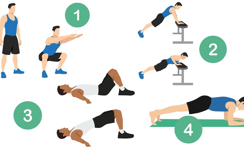 Exercise to improve health for men over 50 years old. Graphics: Thanh Thanh