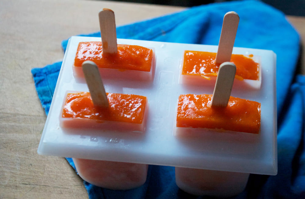 Carrot and soy ginger ice cream brings a new experience on a hot summer day. Photo: Quoc Chung