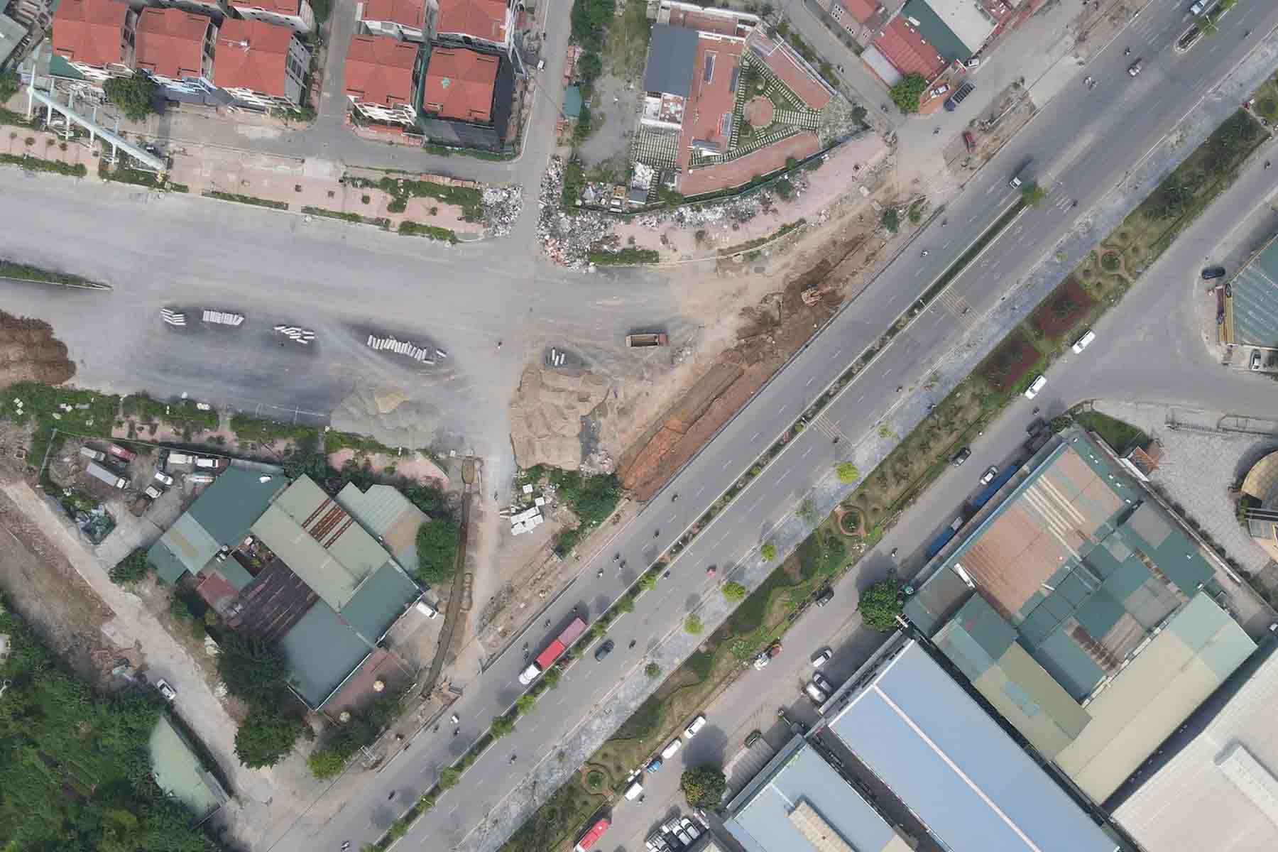 Diem cuoi du an tai nut giao voi Quoc lo 32. Anh: Huu Chanh
