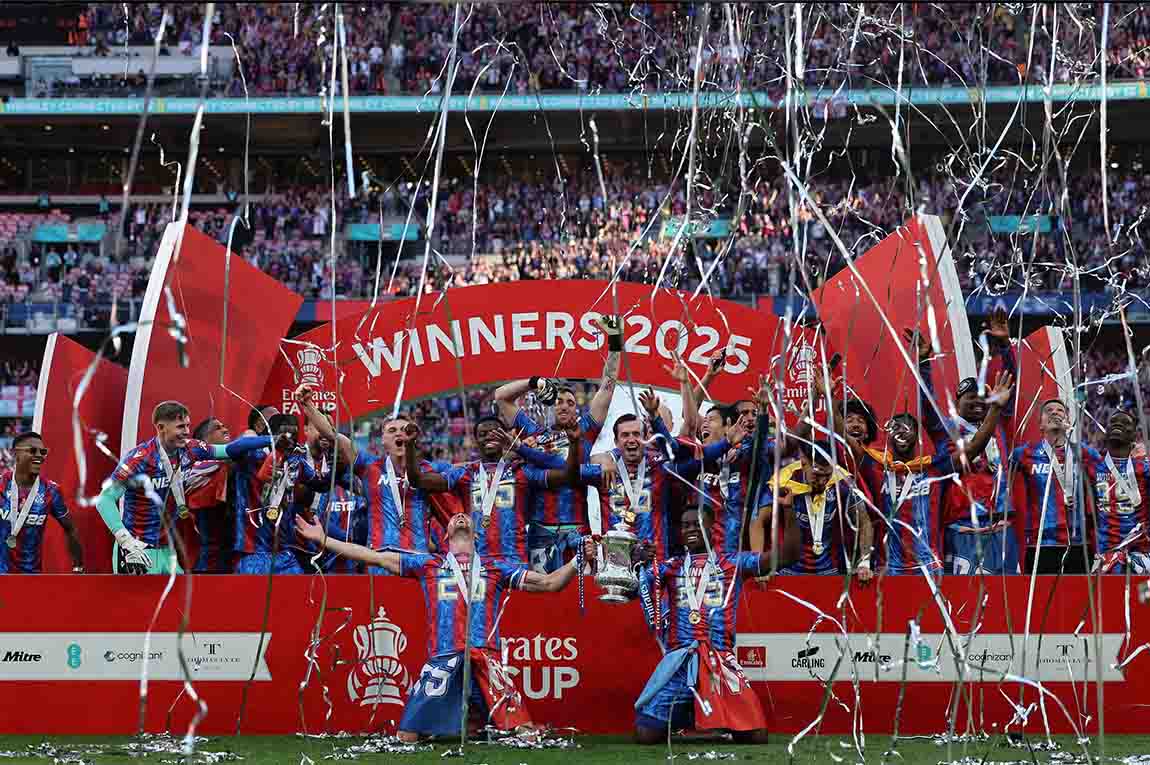 The 2025 FA Cup title is a very favorable stepping stone for Crystal Palace. Photo: AFP