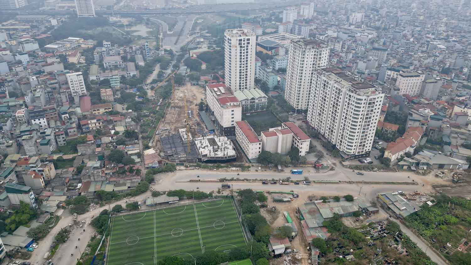 The headquarters of the newly established wards is in Nam Tu Liem district. Photo: Huu Chanh