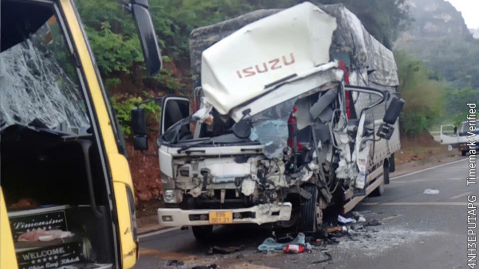 La escena del accidente en la autopista 6. Foto: People Supply.