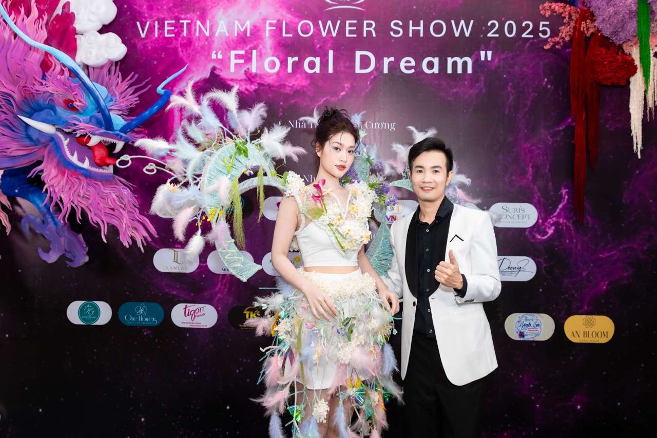 Mr. Chien Tran and Miss Thien An. Photo: Provided by the organizing committee.