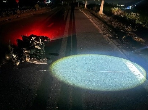 Before the accident, the young man was shot and killed. Photo: Hai Phong City Traffic Safety Committee
