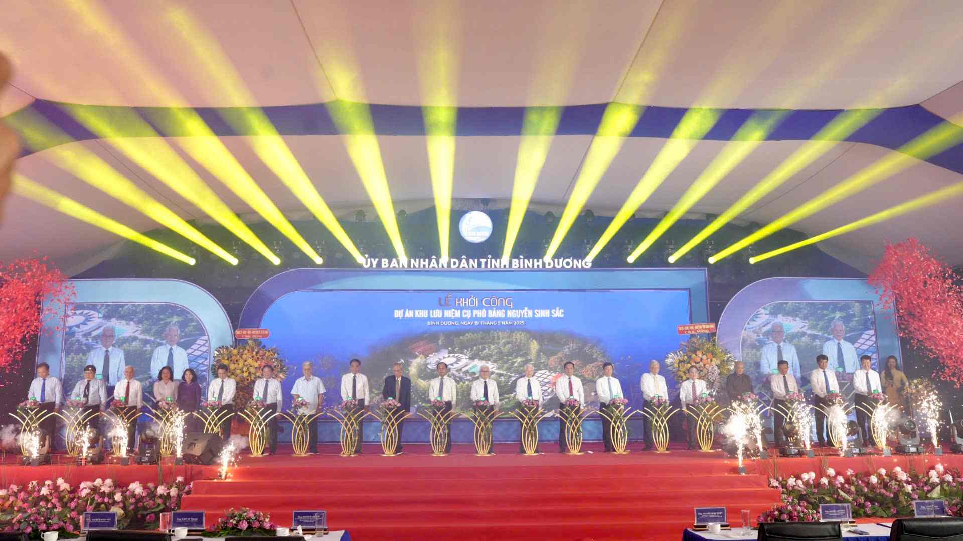 Binh Duong province started construction of the Memorial Site of Mr. Pho Bang Nguyen Sinh Sac. Photo: Dinh Trong