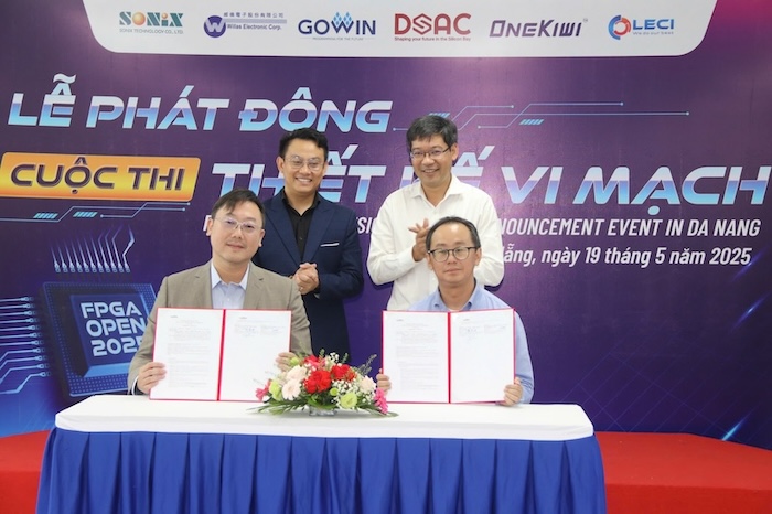 The Da Nang Center for Research and Training on microchip and Artificial Intelligence Design (DSAC) launched the "FPGA Open 2025 Design Contest. Photo: Nguyen Linh