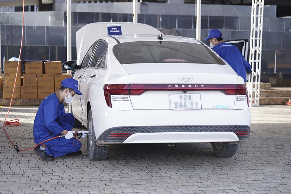 After Bac Giang, Hyundai Care Day 2025 will continue its journey to provinces such as Phu Tho, Nam Dinh, Ho Chi Minh City, An Giang..., expected to reach more than 1,200 vehicles nationwide. Photo: Hyundai TC