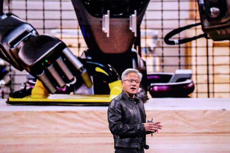 CEO de Nvidia Jensen Huang en la Feria de Tecnologia Computex en Taiwan (China). Foto: AFP