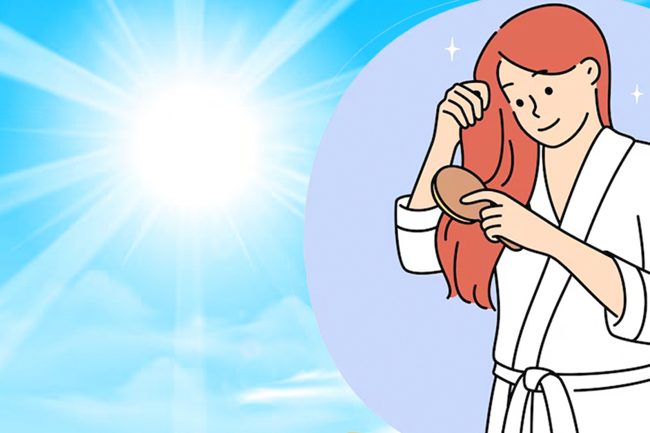 El sol puede afectar la salud del cabello. Grafico: Thien Nhan