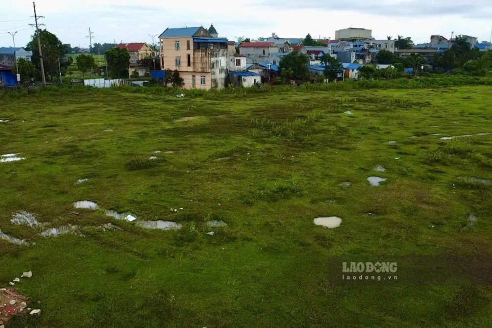 Phan lon dien tich ben trong du an la bai dat trong, co dai moc um tum. Anh: Nguyen Hoan.
