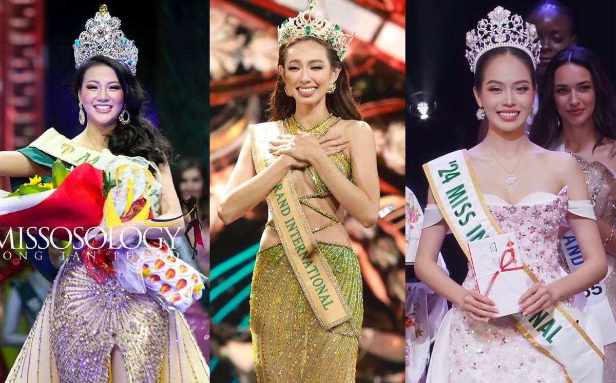 3 Miss Thuy Tien, Phuong Khanh y Thanh Thuy. Foto: Golden Lotus.