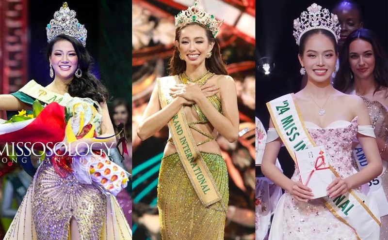 3 Miss Thuy Tien, Phuong Khanh, Thanh Thuy. Photo: Sen Vang.