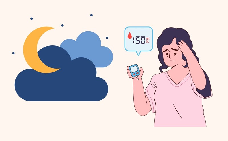 The secret to avoiding hypoglycemia at night. Graphics: Linh Dan