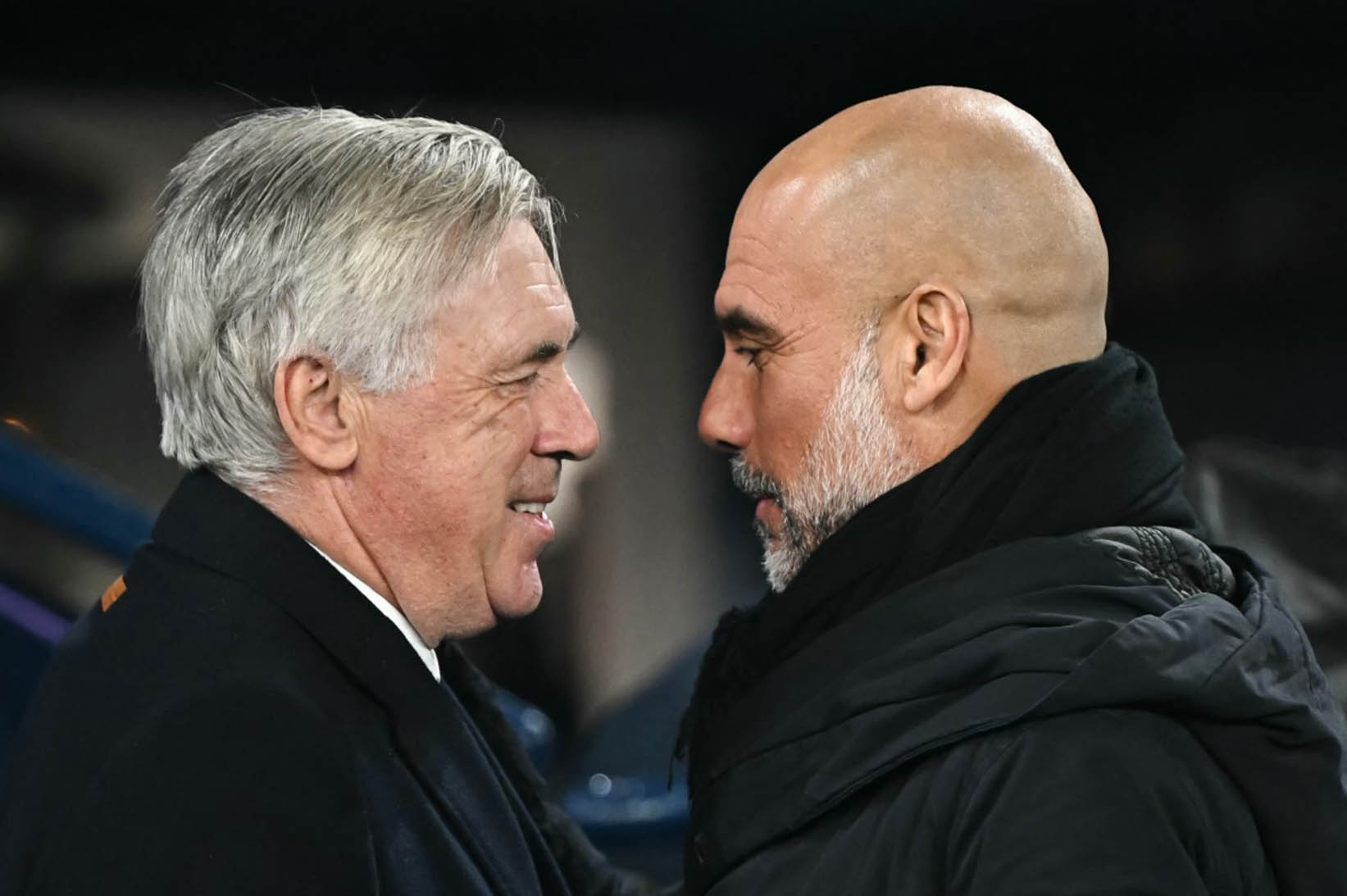 Carlo Ancelotti khong the bi che mo khi dat canh nhung nguoi dong nghiep tai nang khac nhu Pep Guardiola. Anh: AFP