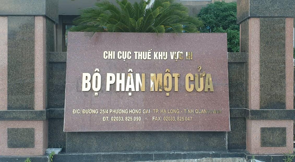The headquarters of the Quang Ninh Tax Department has been renamed the One-Stop Department, Tax Department of Region 3. Photo: Nguyen Hung