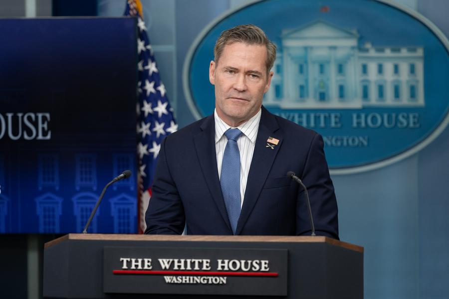 El 1 de mayo, el presidente Donald Trump nombro a su asesor de seguridad nacional, Mike Waltz, como embajador de los Estados Unidos en la ONU. Imagen de la agencia Xinhua