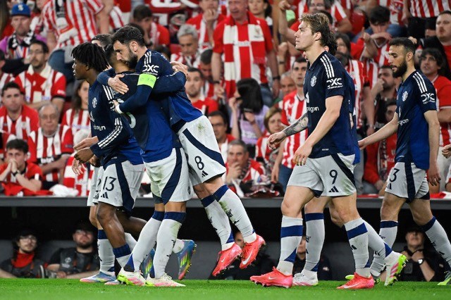 El United gano en España ante el Athletic Bilbao. Imagen de AFP