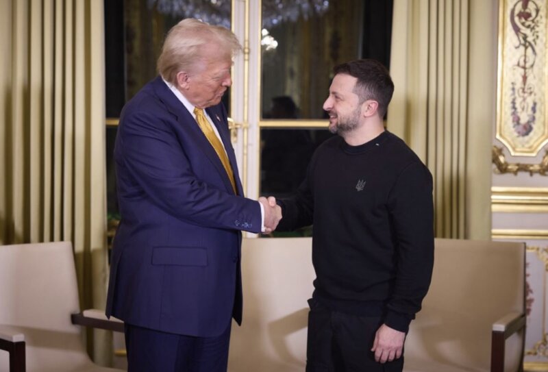 El presidente de los Estados Unidos, Donald Trump, y el presidente de Ucrania, Volodymyr Zelensky. Imagen de la agencia Xinhua