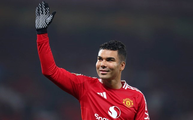 Casemiro showed his class in the match where Man United beat Bilbao. Photo: AFP