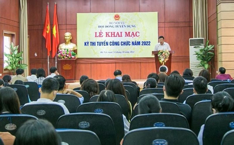 A civil service exam organized by the Ministry of Home Affairs in 2022. Photo: Ministry of Home Affairs