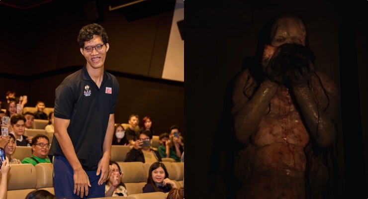 Athletes play ghostly roles in the movie "Detective Kien". Photo: Provided by the film crew