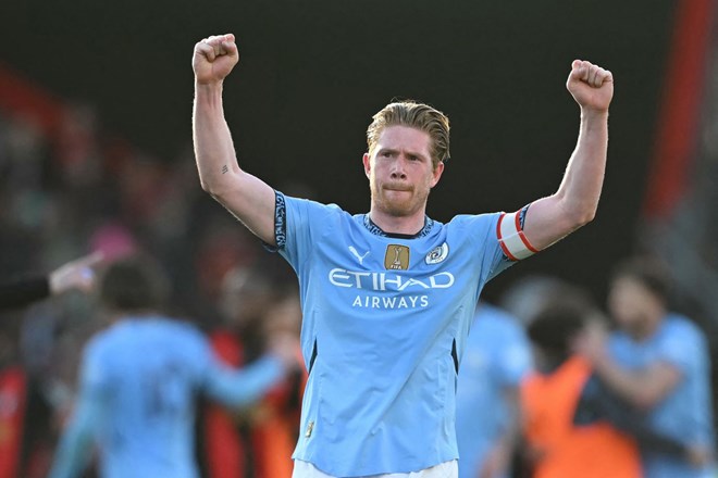 Kevin De Bruyne van con luu luyen xu so suong mu do da o day 10 nam. Anh: AFP