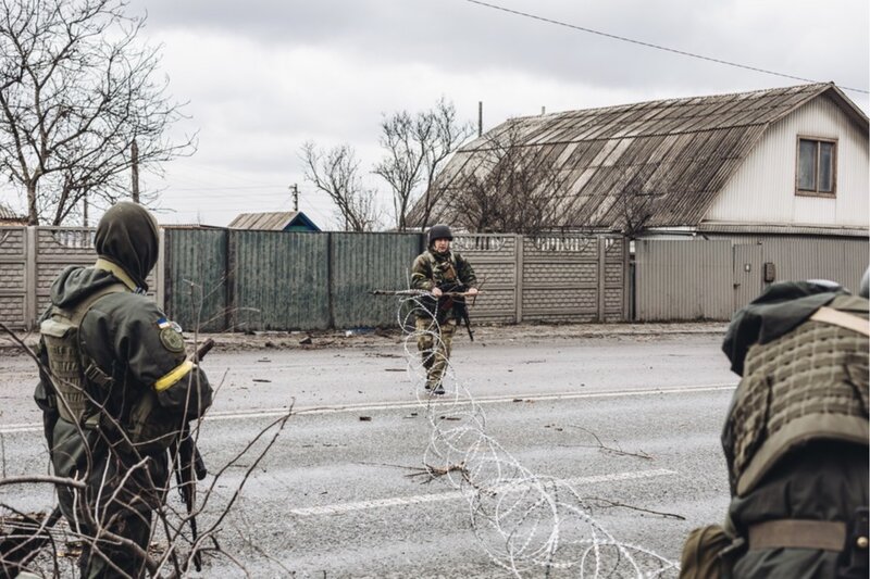 Ukrainian soldiers on duty. Photo: Xinhua