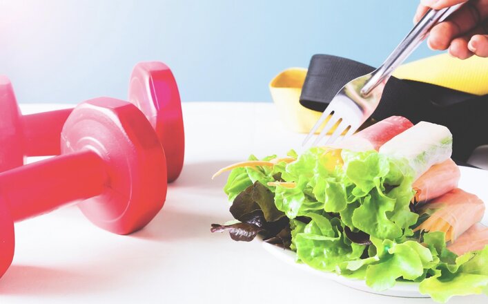 Coma sano y haga ejercicio en el sistema inmunitario. Foto: thuy duong