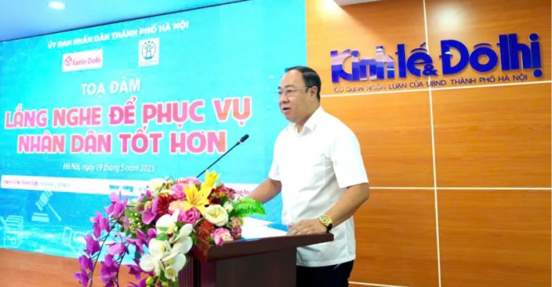 Phó Tổng Biên tập Báo Kinh tế & Đô thị Nguyễn Xuân Khánh phát biểu tại tọa đàm