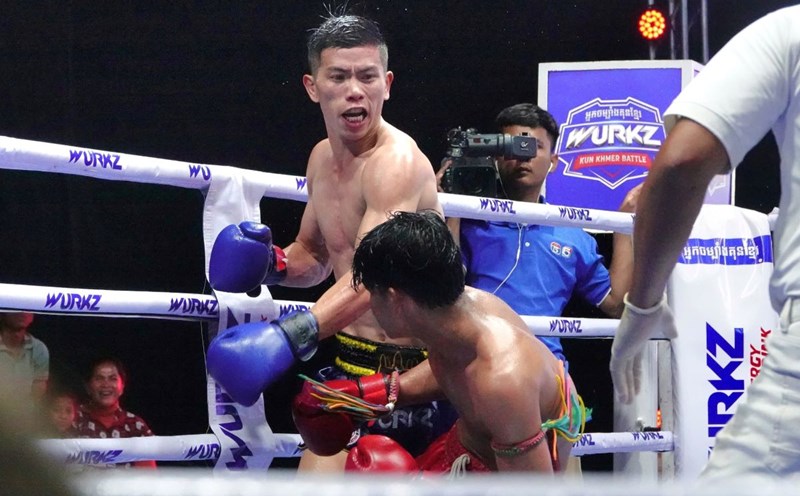 Famous Vietnamese Kickboxing fighter Huynh Van Tuan will participate in the tournament in Ninh Thuan. Photo: Nam Trung