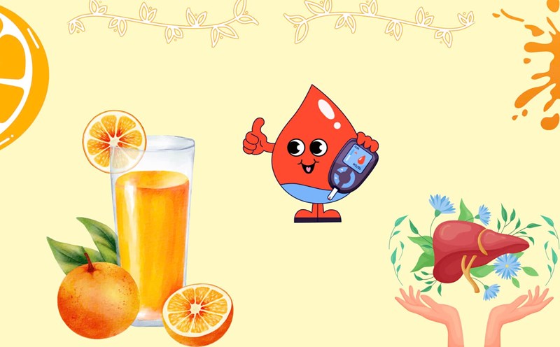 Drinking orange juice helps detoxify the liver, without increasing blood sugar