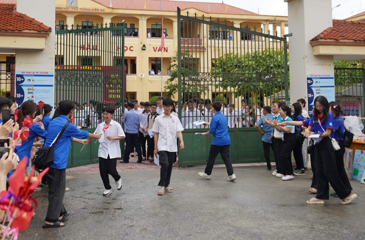 The 2024 high school entrance exam in Hai Phong. Photo: Mai Dung