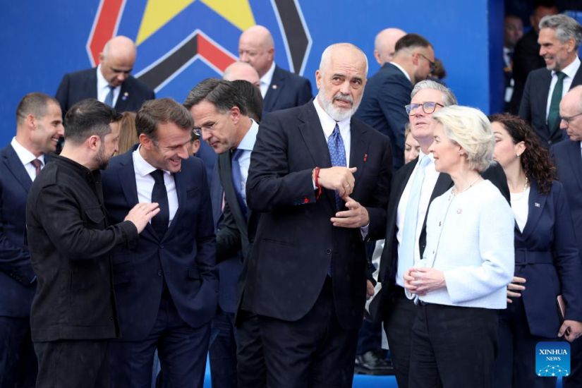 Los lideres asistieron a la 6ª Cumbre de la Comunidad Politica Europea (EPC) en Tirana, Albania. Foto: Xinhua