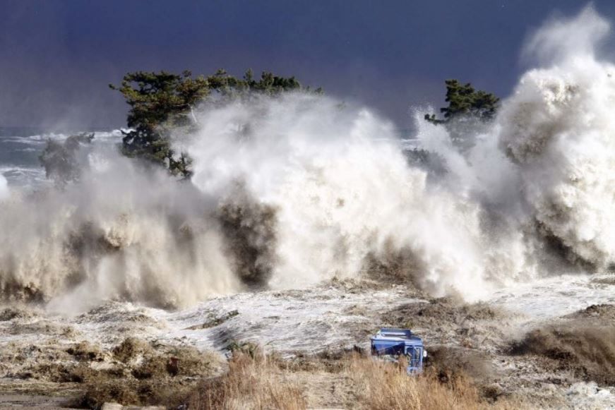 Tsunami en Japon en 2011. Foto: AFP