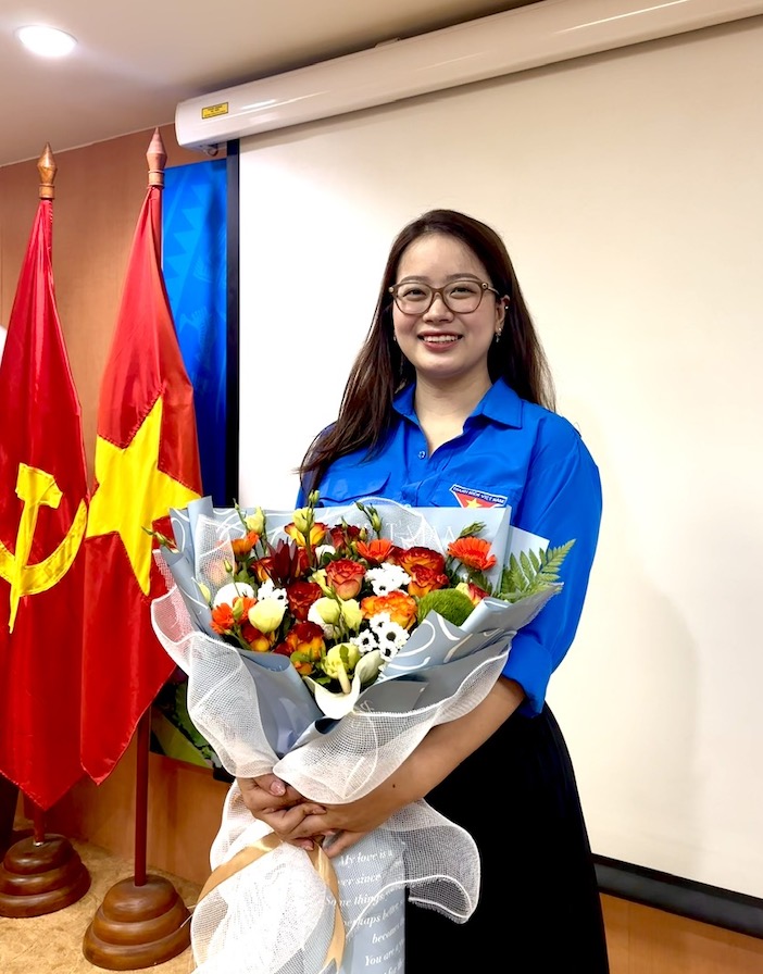 Vũ Thị Thu Thảo trở thành thủ khoa đầu tiên của Viện Đào tạo Quốc tế, Học viện Tài chính vào năm 2020 (khóa 1). Ảnh: Nhân vật cung cấp