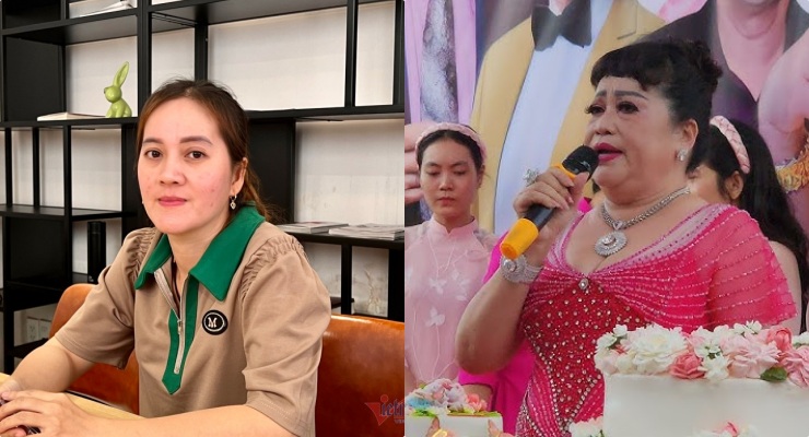 The adopted daughter of the late artist Vu Linh was adopted by Mrs. Kim Loan. Photo: Di Py, provided character.