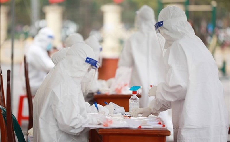 COVID-19 testing at the time of the 2021 outbreak. Photo: Hai Nguyen