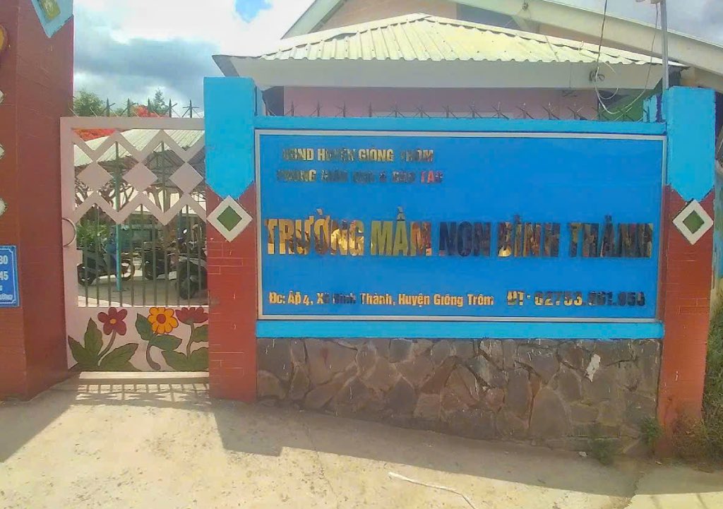 Binh Thanh Kindergarten (Giong Trom district, Ben Tre province) is one of 4 agencies discovered to be wasteful, violating the practice of thrift and fighting waste. Photo: Thanh Nhan