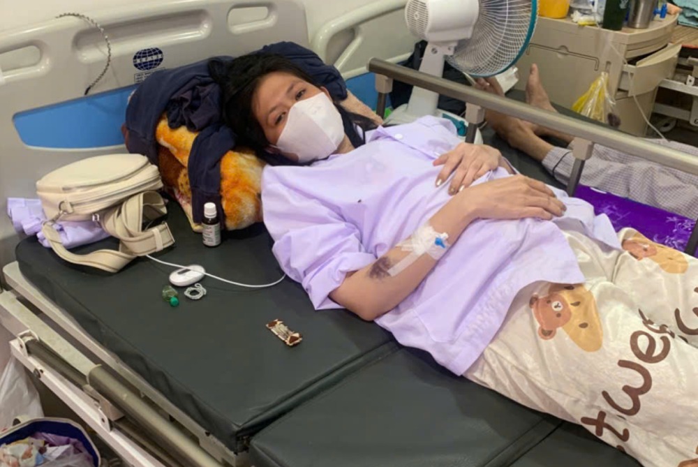 Ms. Huyen had breast cancer in stage 4. Photo: Dieu Hien