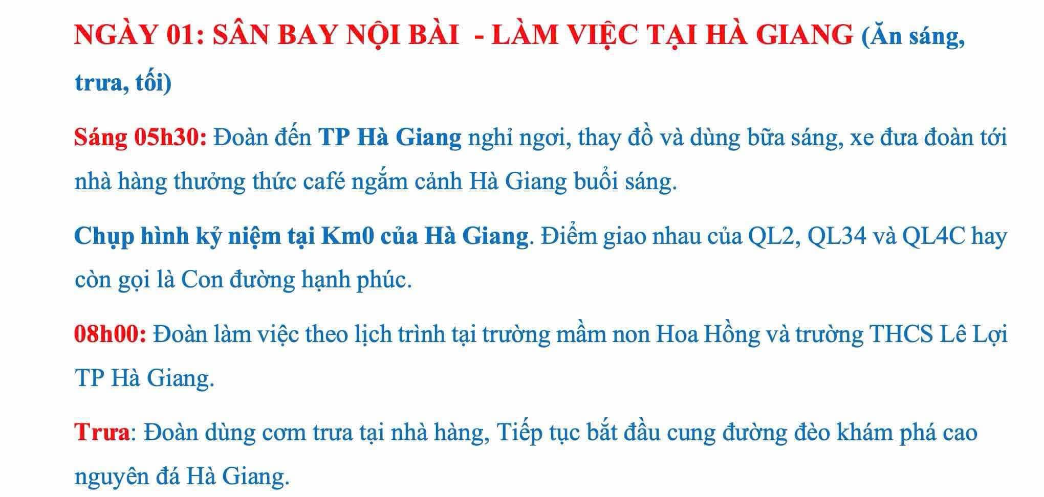 Part of the plan of the Department of Education and Training of Vinh Cuu district to Ha Giang to learn digital transformation experience. Photo: HAC