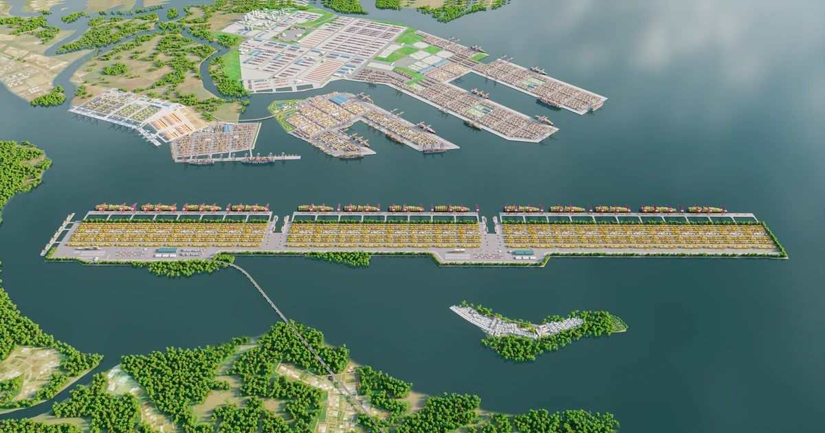 Phoi canh Cang trung chuyen quoc te Can Gio. Anh: Portcoast