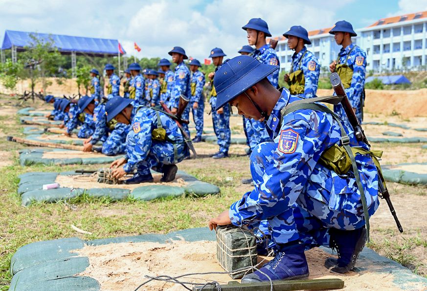 Goi boc pha duoc cac chien si chuan bi ky cang truoc khi thuc hien noi dung danh boc pha.