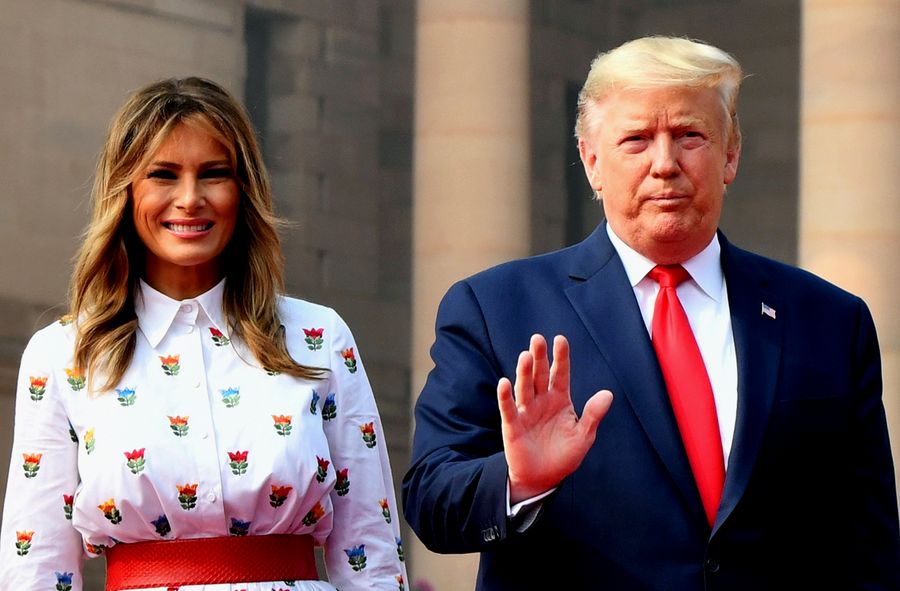 El presidente Donald Trump y Lady Melania Trump. Foto: Xinhua