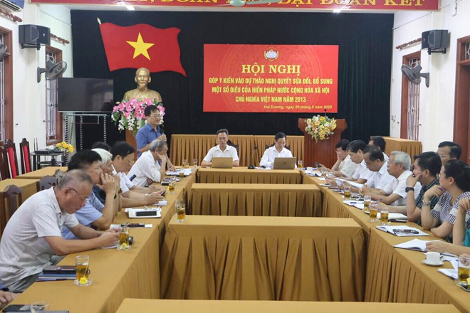 MTTQ Việt Nam tỉnh Hải Dương góp ý sửa đổi Hiến pháp 2013