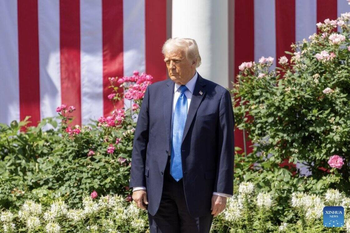 Trump dijo que el sistema de defensa antimisiles Golden Dome tiene un valor de $ 175 mil millones. Foto: Xinhua