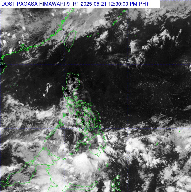 Du ap thap da tan, du bao thoi tiet o mot so vung bien tai Viet Nam. Anh ve tinh: PAGASA